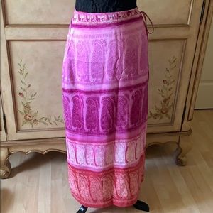 Express World Brand maxi wrap skirt